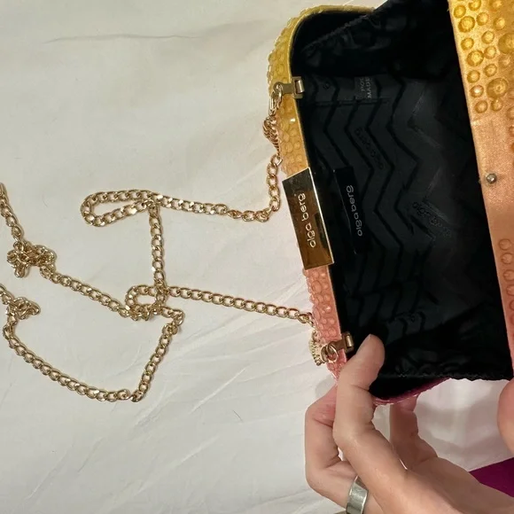 Aurora Hot Fix Crystal Clutch In Sunset - Picture 4 of 7